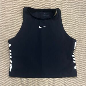 Nike Black and White Athletic Crop Top